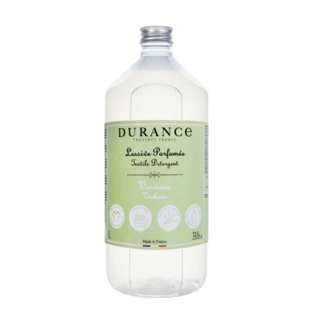 Durance Lavender Liquid Laundry Detergent 1L – French-made detergent with natural Verbena fragrance in recyclable bottle