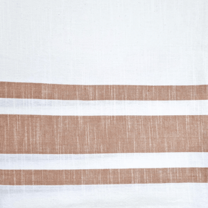 French Stripe Tablecloth – Natural Stripe Detail