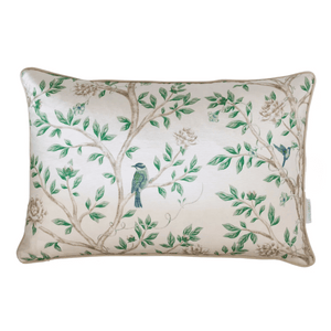 Chinoiserie Pattern Cushion - Duck Feather filled