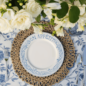 Blue & White Dinner Plate