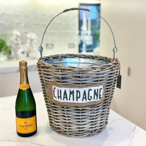 Rustique Rattan Champagne Ice Bucket