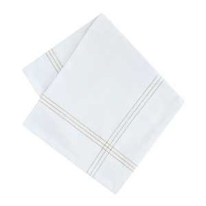 Christmas Napkins - Gold & White