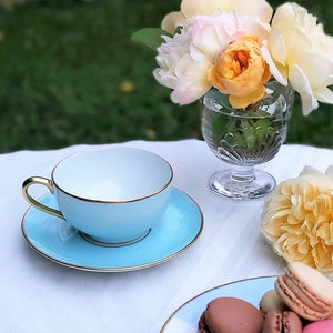 Malmaison Limoges Pastel Blue Teacup