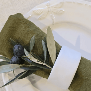 Cotton Napkins - Set of 4- Olive Colour