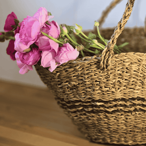 Seagrass French Riviera Tote with banded stripes – Malmaison