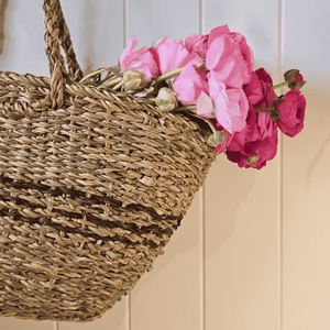 French Riviera Tote styled with flowers