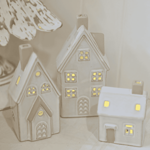 Christmas Ceramic Houses - French Village – French Christmas décor with soft warm light
