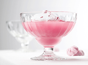 La Rochere Elise Dessert Cup with pink dessert and icecream