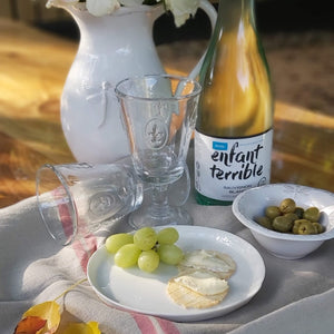 Amitié White Linen Plate