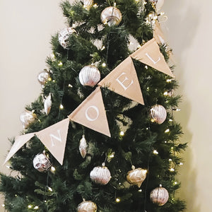 Noel Christmas Bunting French Noël Christmas Bunting on tree