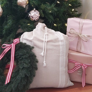 French Stripe Christmas Sack