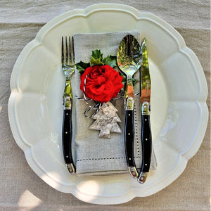 Laguiole Black 24 Piece Cutlery Set