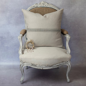 Bien French Linen Cushion - Black / Noir