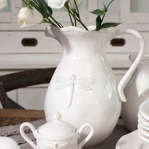 French Country Dragonfly Jug / Pitcher - Large