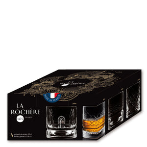 La Rochere Dandy Whiskey Glasses - Set of 4 - Gift Boxed