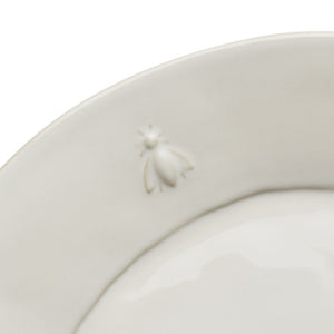 La Rochere - Bee Ceramic Dinner / Serving Plate - Ecru - SET OF 4