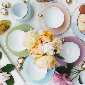 Limoges - Legle Teacup & Saucer - Set of 4