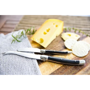 Laguiole by Louis Thiers Luxe Cheese Set - Black