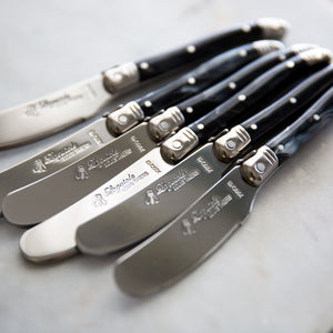 Laguiole Pate Knife Set Black