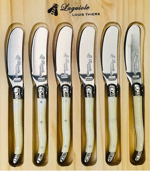 Laguiole by Louis Thiers Luxe - Pate/Cheese Set - Ivory Colour