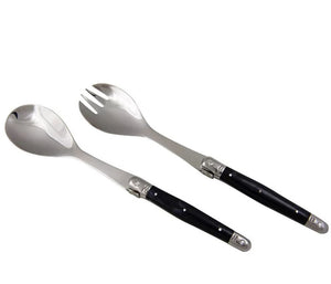 Laguiole by Louis Thiers Luxe Salad Servers - Black
