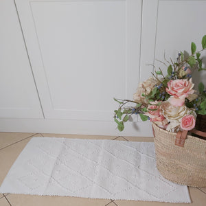 Tapis de Bain (Bathmat) Blanc Diamond