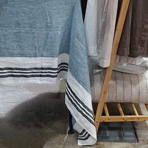 Trevise Linen Tablecloth - Bleu Stone Harmony Linen