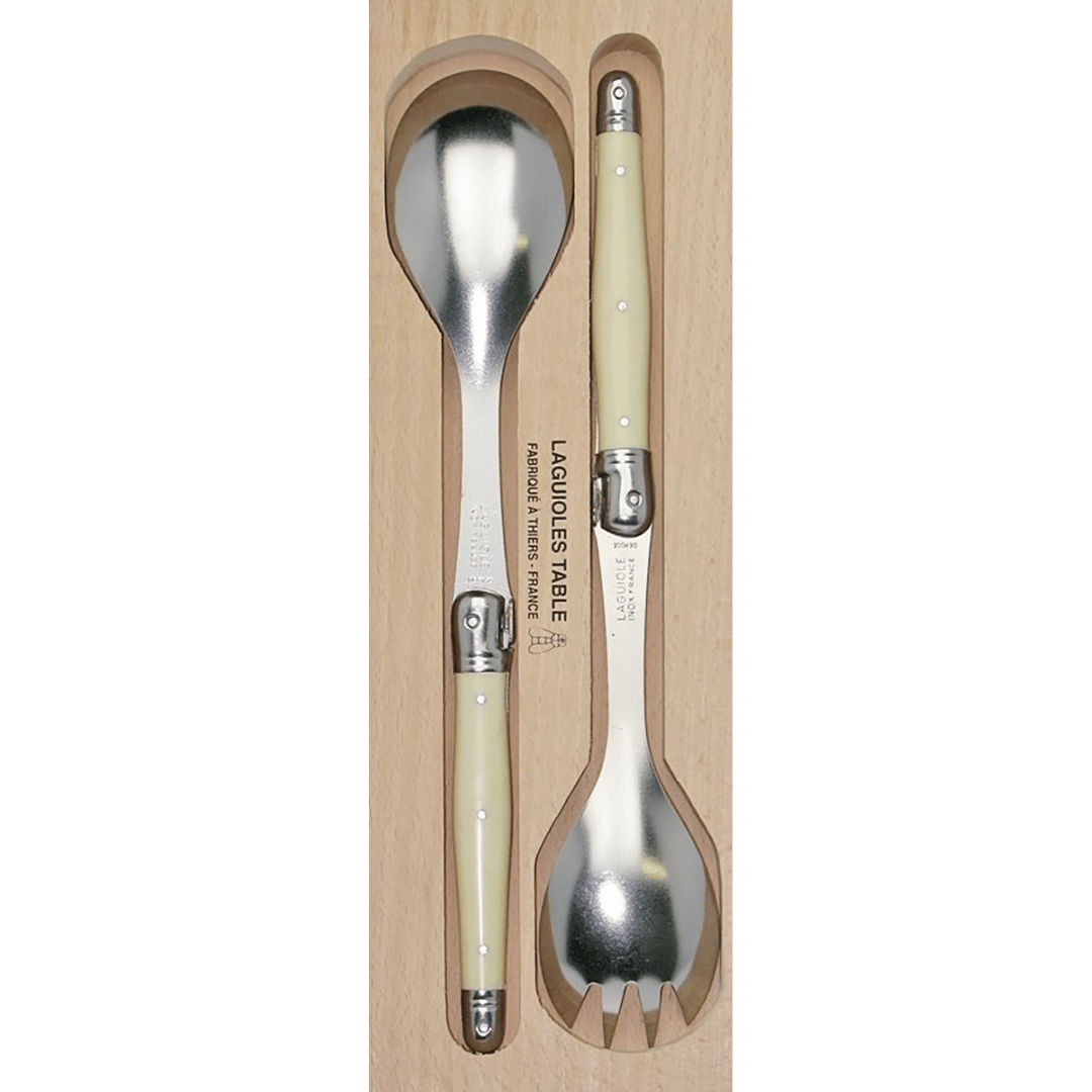 Andre Verdier Debutant Salad Server 2pcs Set Ivory 27cm