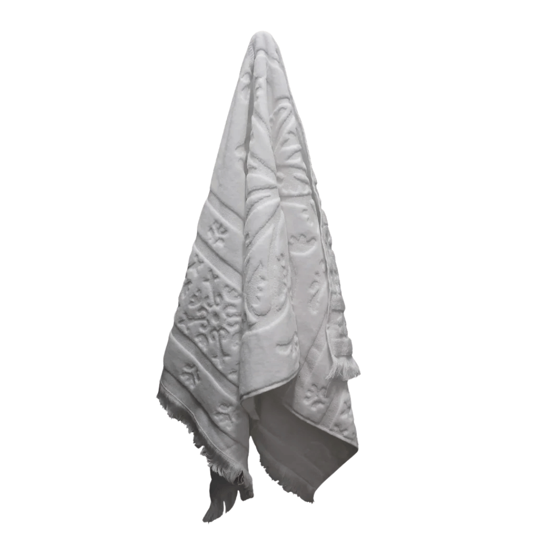 White luxury bath towel