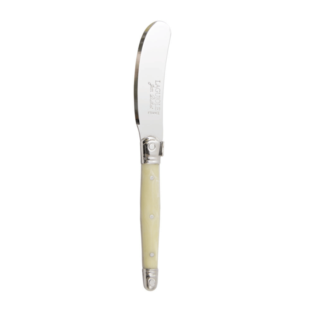 Jean Dubost Deluxe Light Horn Pâté Knife with butter and la rochere Bee Tumbler