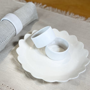 Amitié Ceramic Napkin Ring - White