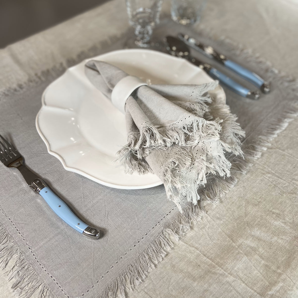 Avignon Placemats - French Grey - Set of 4