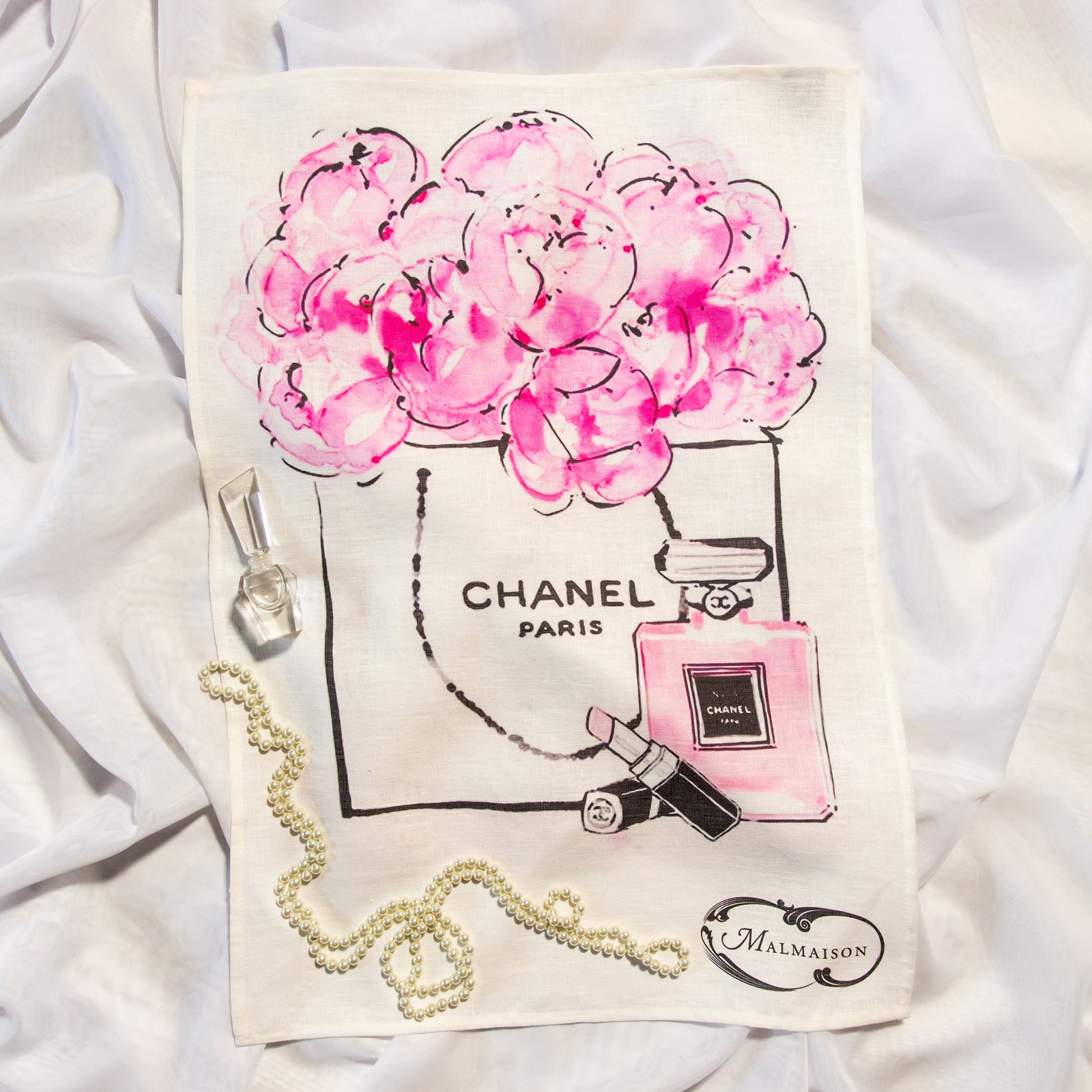 Malmaison Empress Chanel Paris Linen Tea Towel