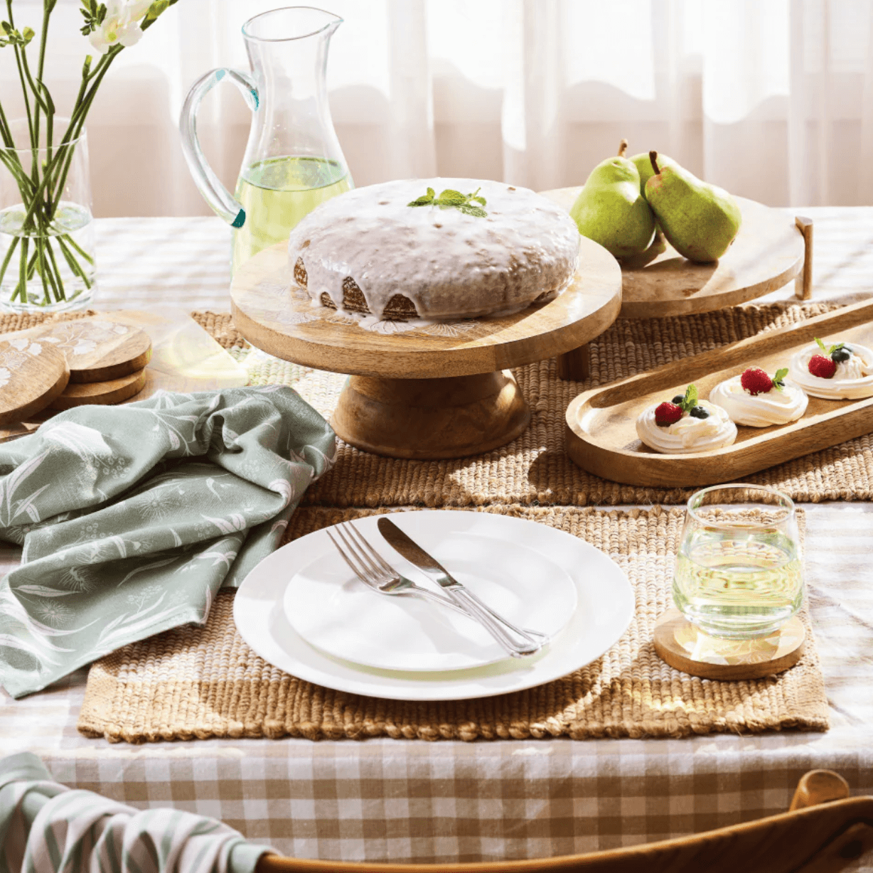 French Country Check Tablecloth