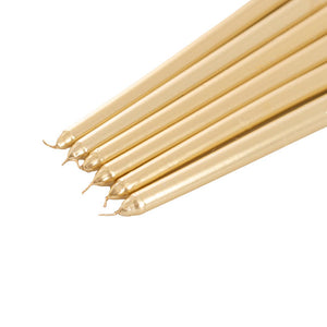 Gold taper candle tips 25cm