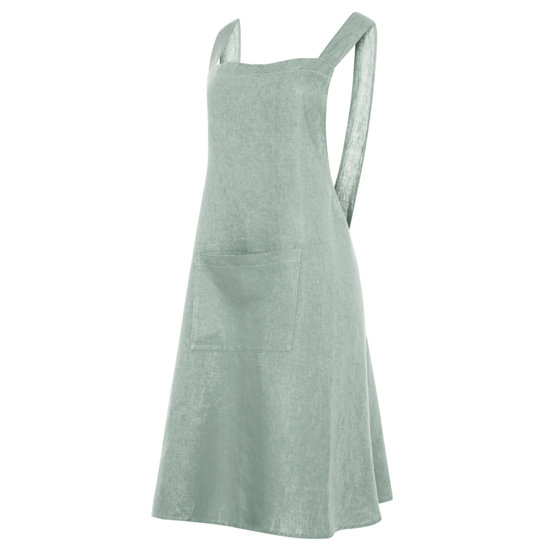 French Signature Pinafore Apron - Celedon