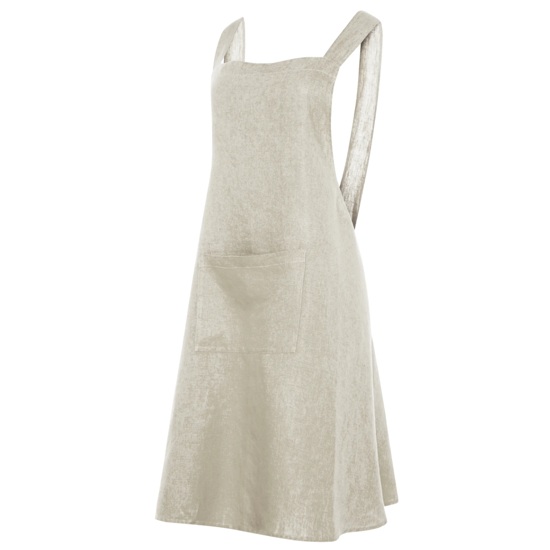 French Signature Pinafore Apron - Natural