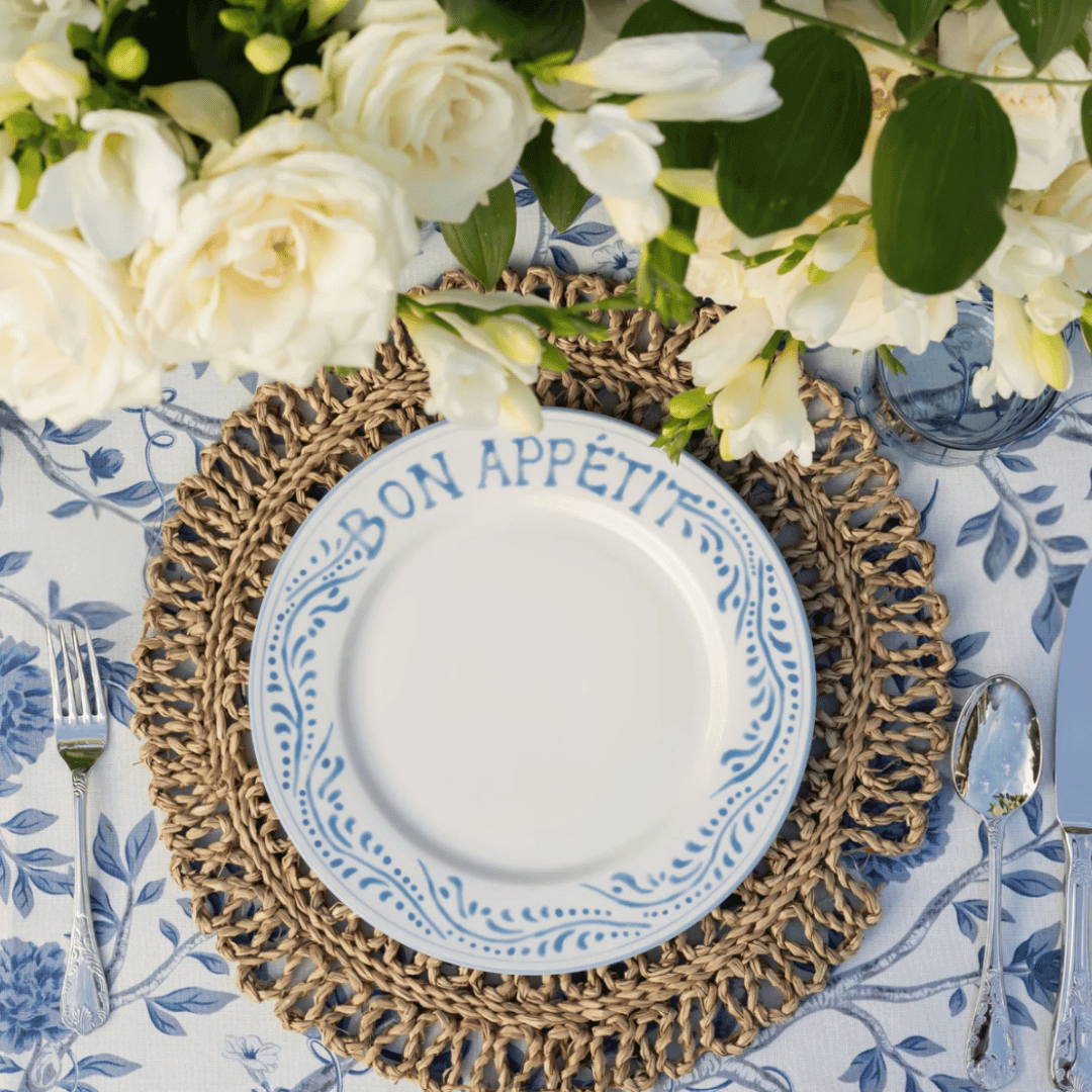 Blue & White Dinner Plate