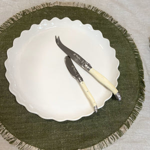 Olive Green Round Placemats