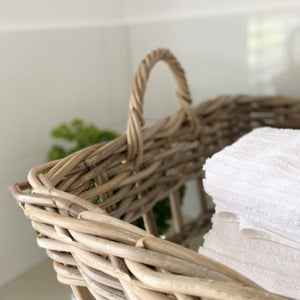 PROVENCE WICKER LAUNDRY BASKET