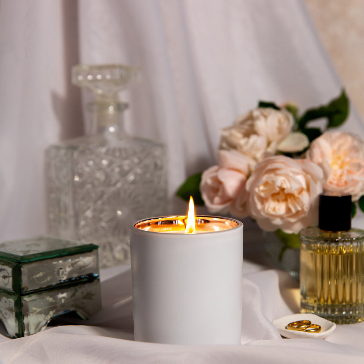 Malmaison Reine de la Lumière Soy Candle - Peony Blush