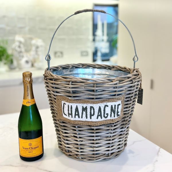 Rustique Rattan Champagne Ice Bucket