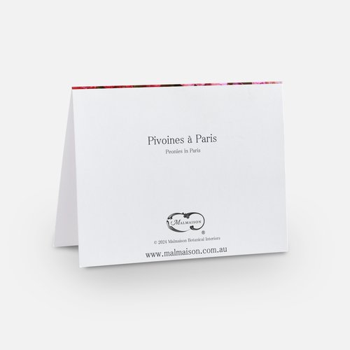 Peonies in Paris Greeting Card