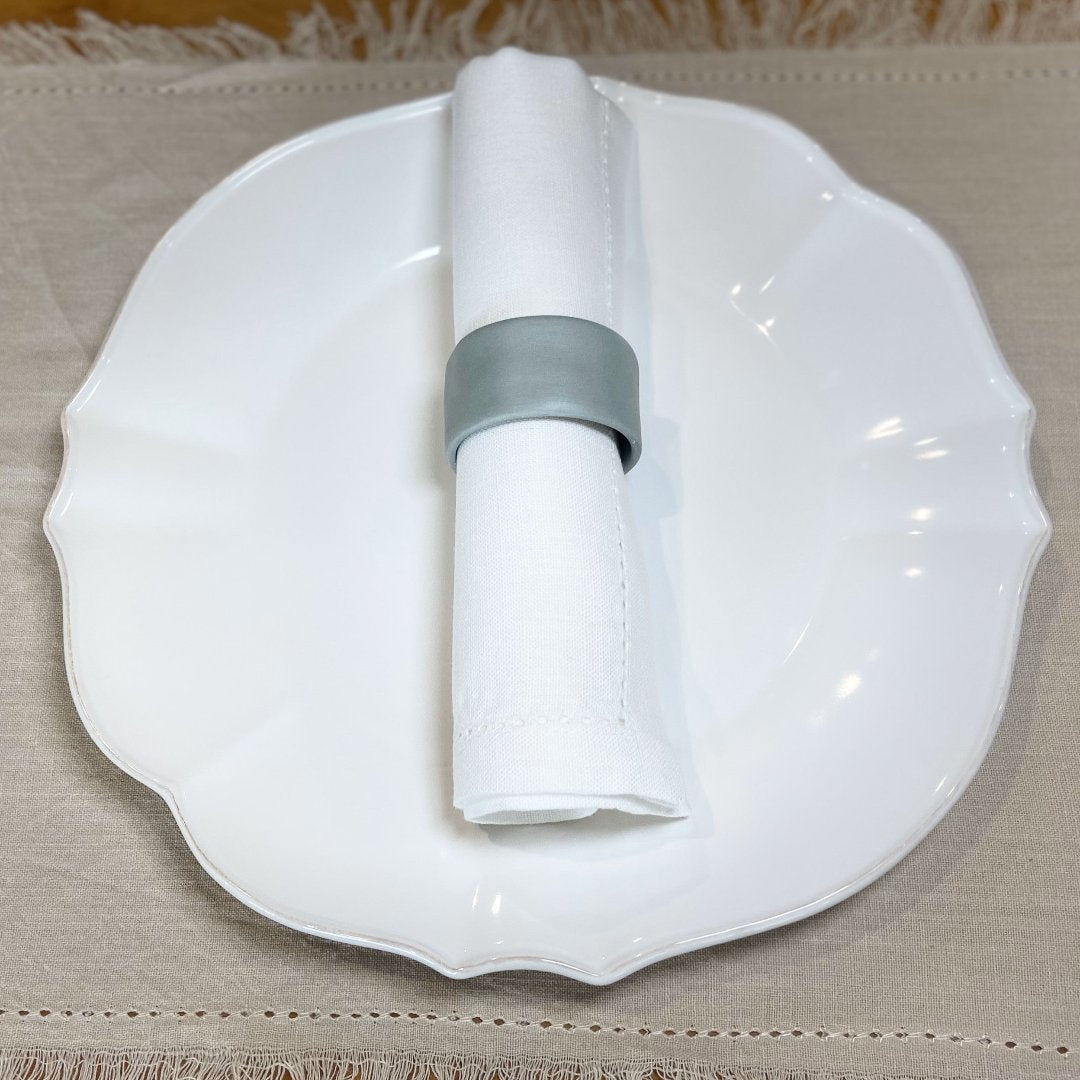 Amitié Ceramic Napkin Ring - Duck Egg Blue 