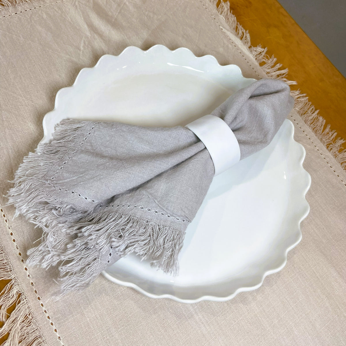 Avani French Grey Stonewashed Cotton Napkins