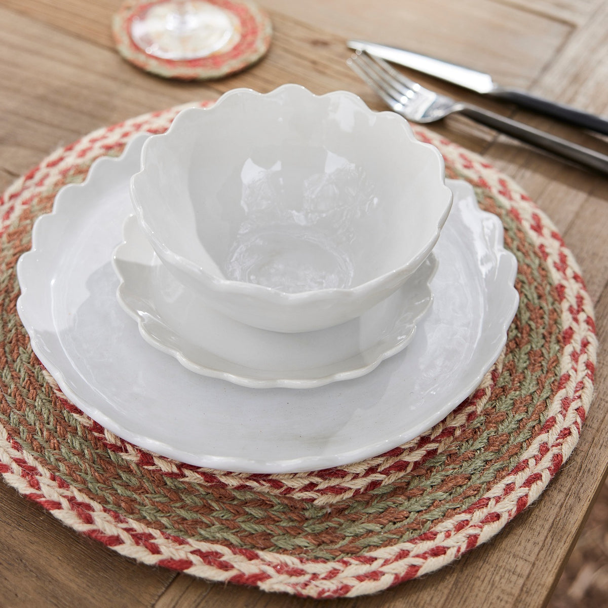 French Country Petal Dinner Set