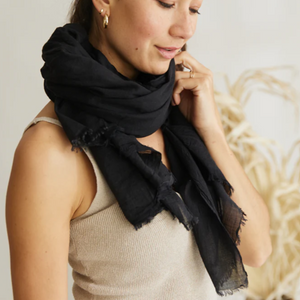 French Riviera Scarf Black
