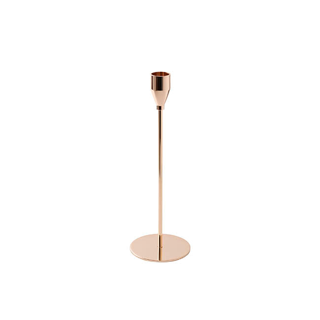 Elegant Gold candle holder on a white background
