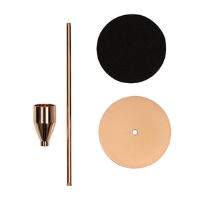 Parts for metal candle holder