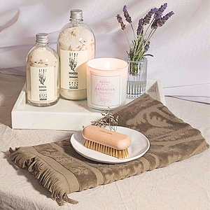 Haomy French Guest Towel Khaki